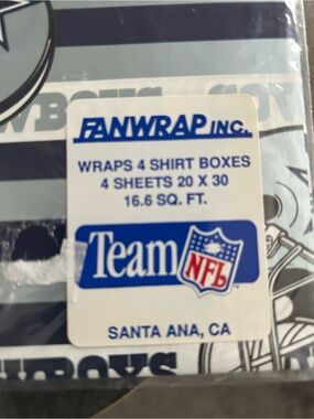 Vintage FanWrap Inc. Team NFL Shirt Wrap - Blue & White